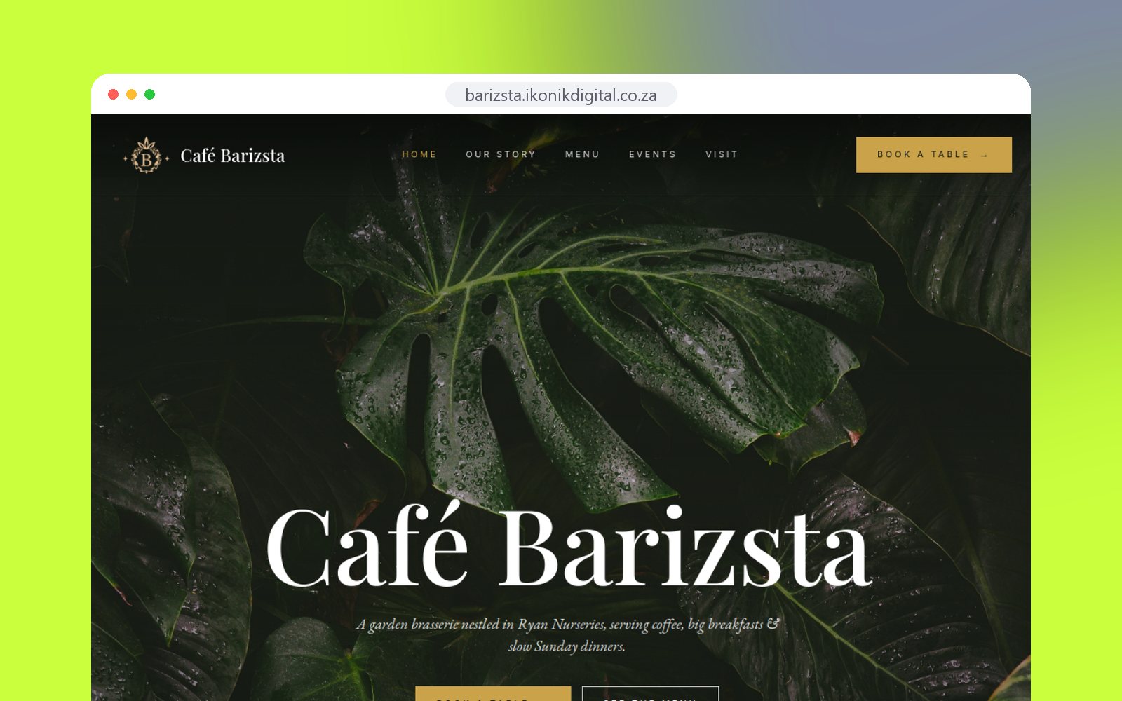 Barizsta website by Ikonik Studio