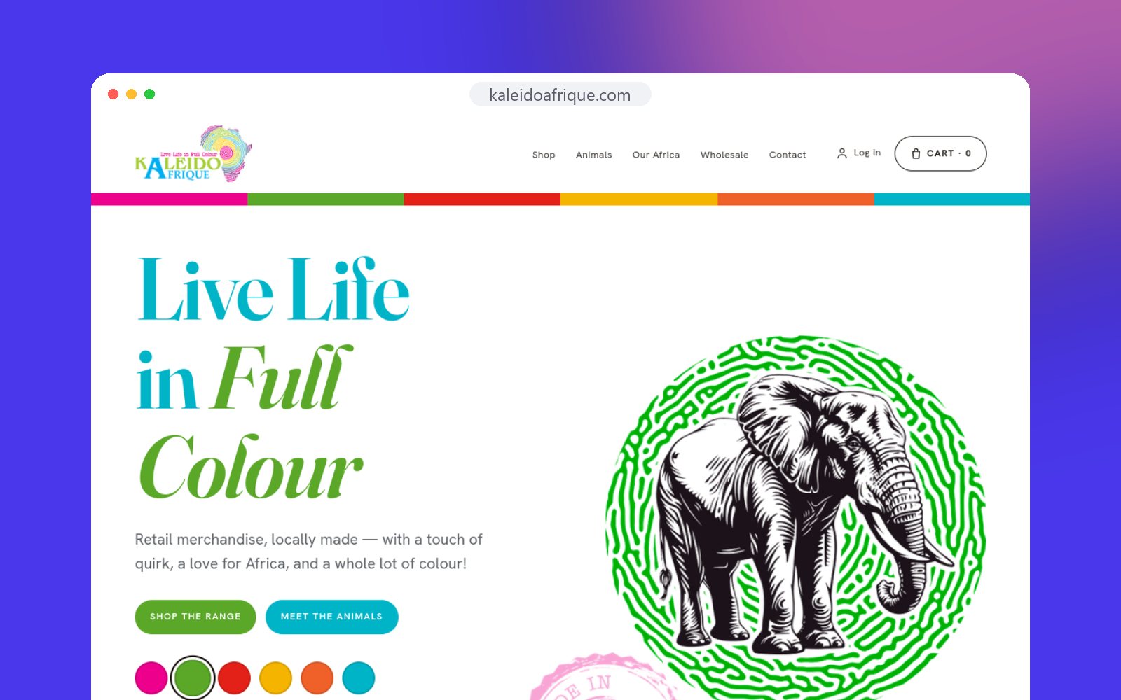 Kaleido Afrique website by Ikonik Studio